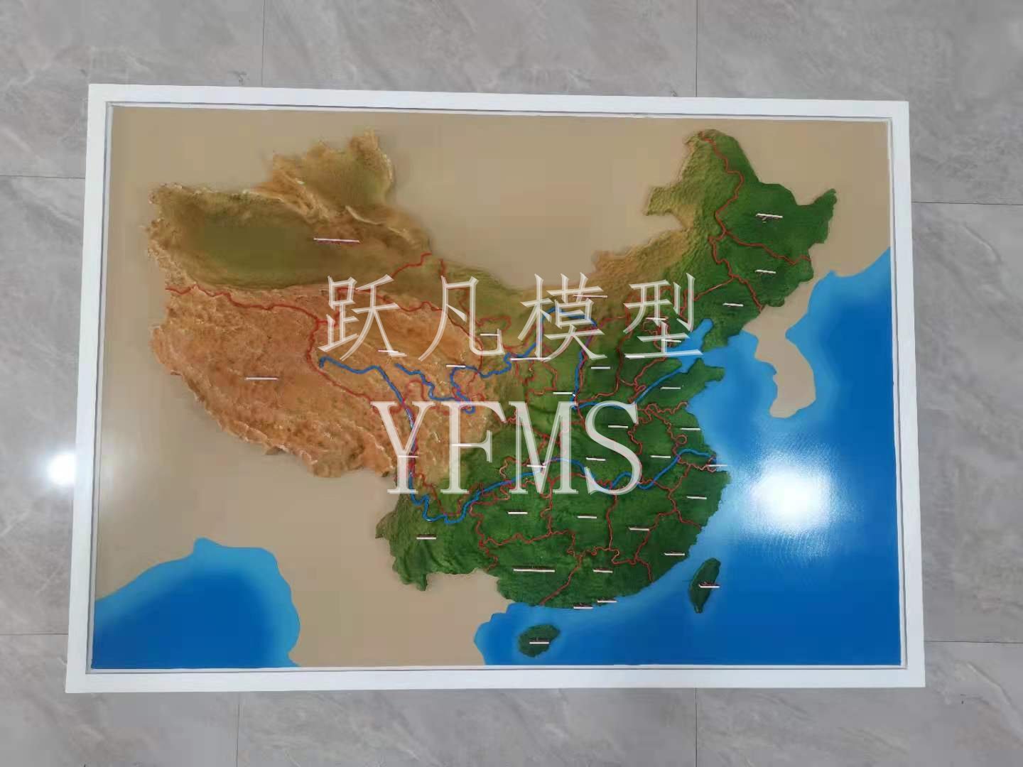 中國地圖地形地貌沙盤(pán)模型設計制作