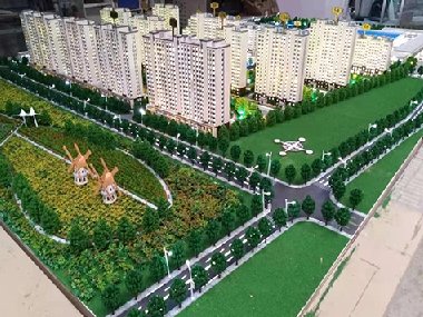 城市樓房規劃沙盤(pán)模型