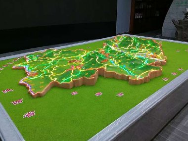中國地形地貌沙盤(pán)模型